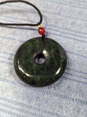 Medicine King Jade Donut Necklace